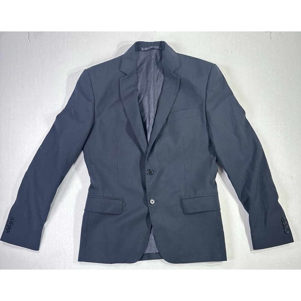 Roberto Cavalli Blazer 48 EU Navy Wool 2 Button Italy Tailored Mens Suit Jacket